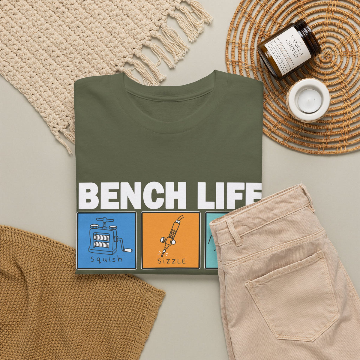 Bench Life – Squish, Sizzle, Shine T-Shirt