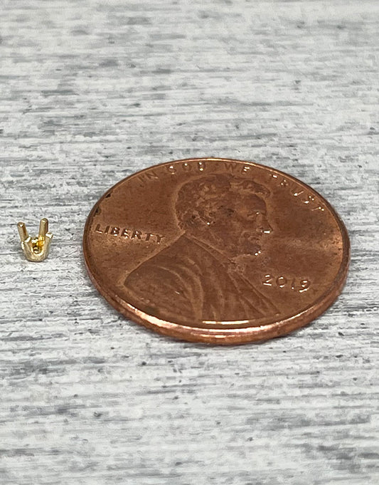 120 = 4 Prong Round Low Base Head 14KY
