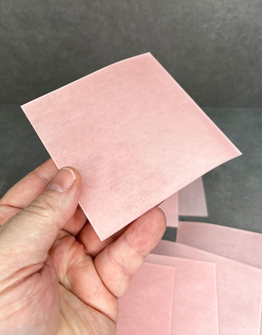 Wax Sheet 4"x4" Soft/Pink (Choose Thickness)