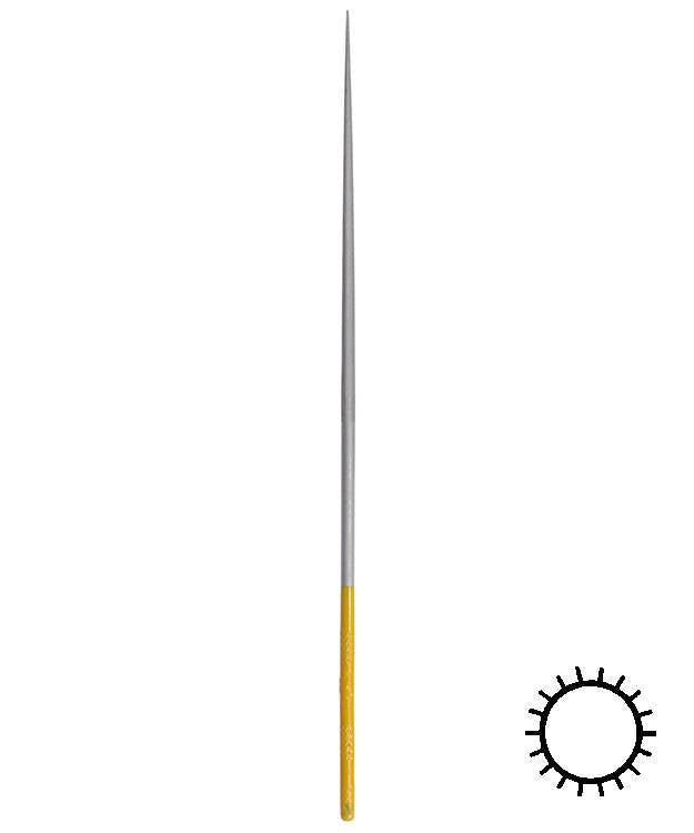 30-120V = Inox Round Needle File Cut 2