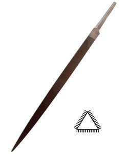 31-37X = Grobet 3 Square Hand File 6" Swiss Pattern