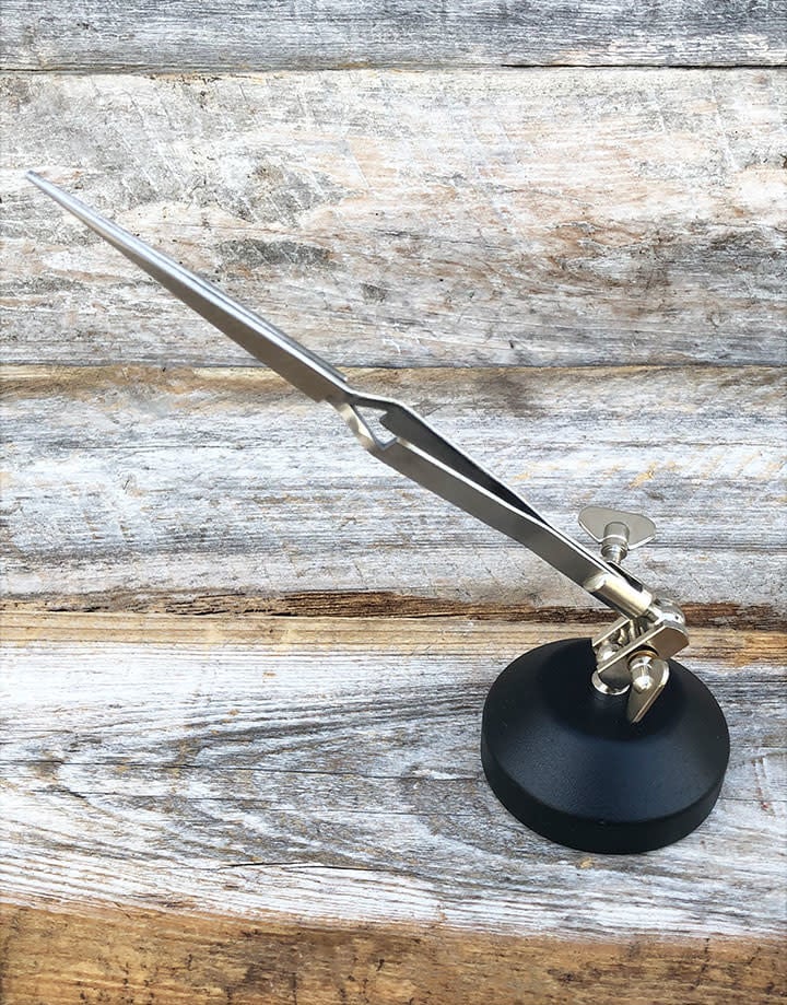 54.080 = Third Hand Soldering Stand with Base and Tweezers