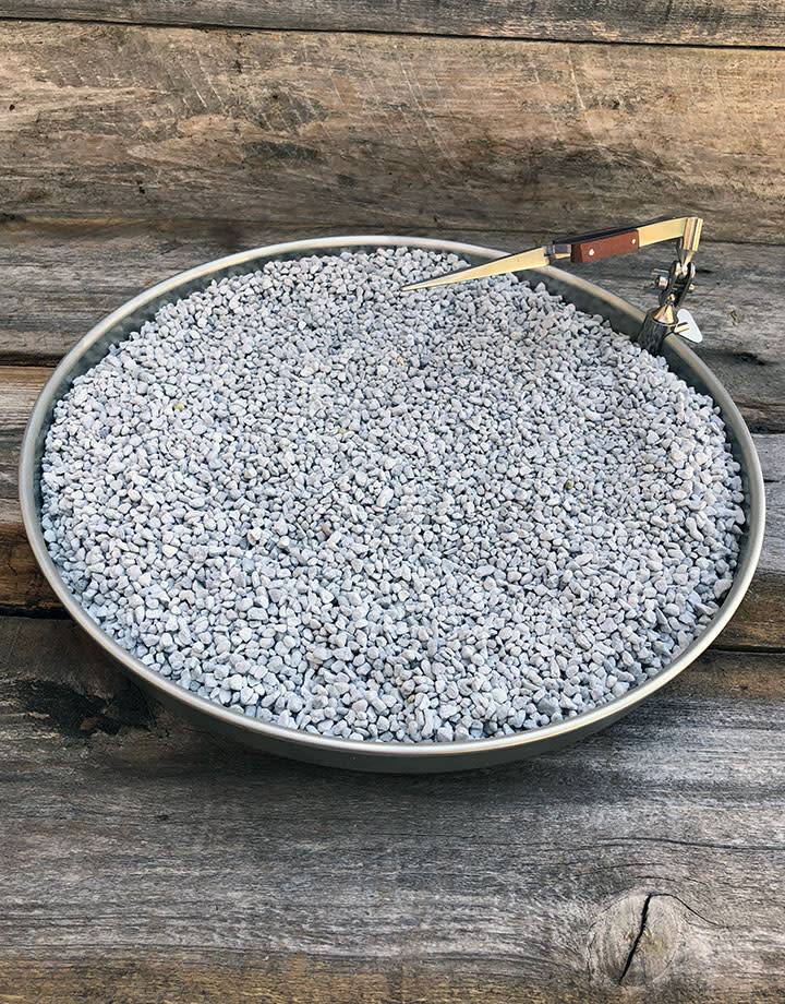 54.124 = Annealing Pan 12'' with Pumice & Clamp On Third Hand