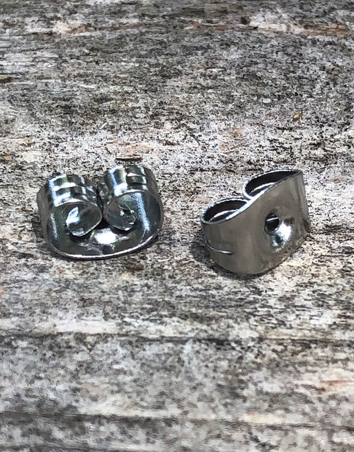 909L-06 = Stainless Steel Earring Backs (Pkg of 144)