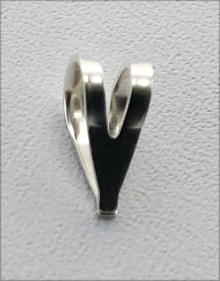 910S-27 = Sterling Silver Split Top Bail 6.3 x 4.6mm (Pkg of 10)