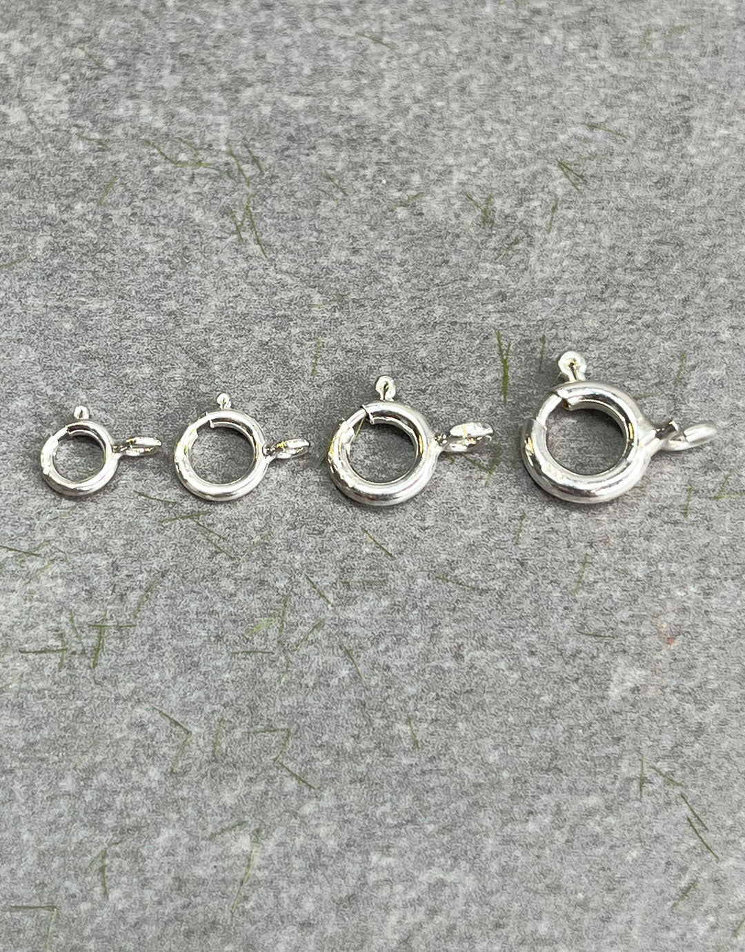 911S-0X = Sterling Silver Spring Ring Standard (Pkg of 10)
