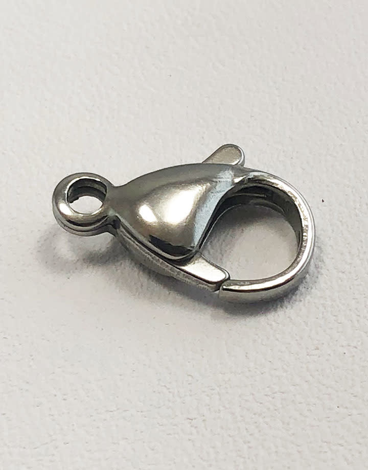 912L-44 = 15mm Stainless Steel Trigger Clasp (Pkg of 6)