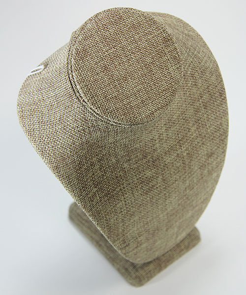 DCH3897 = Burlap Necklace Display 10" H
