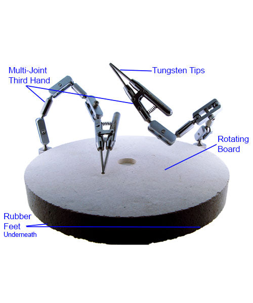 SO1066 = Rotating Soldering Board with Dual Third Hand