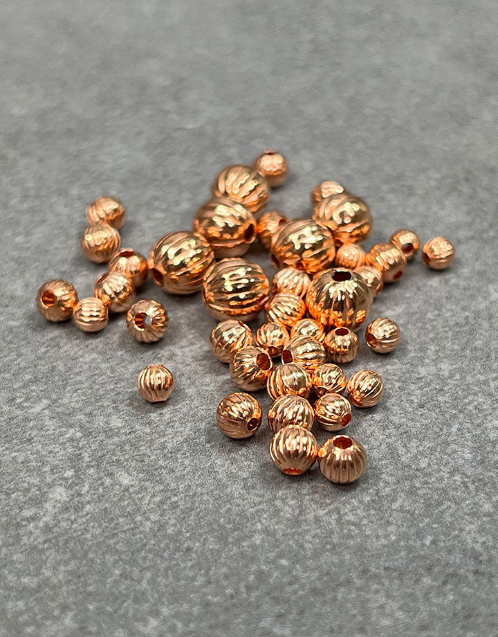 ABCU-C = Copper Corrugated Beads