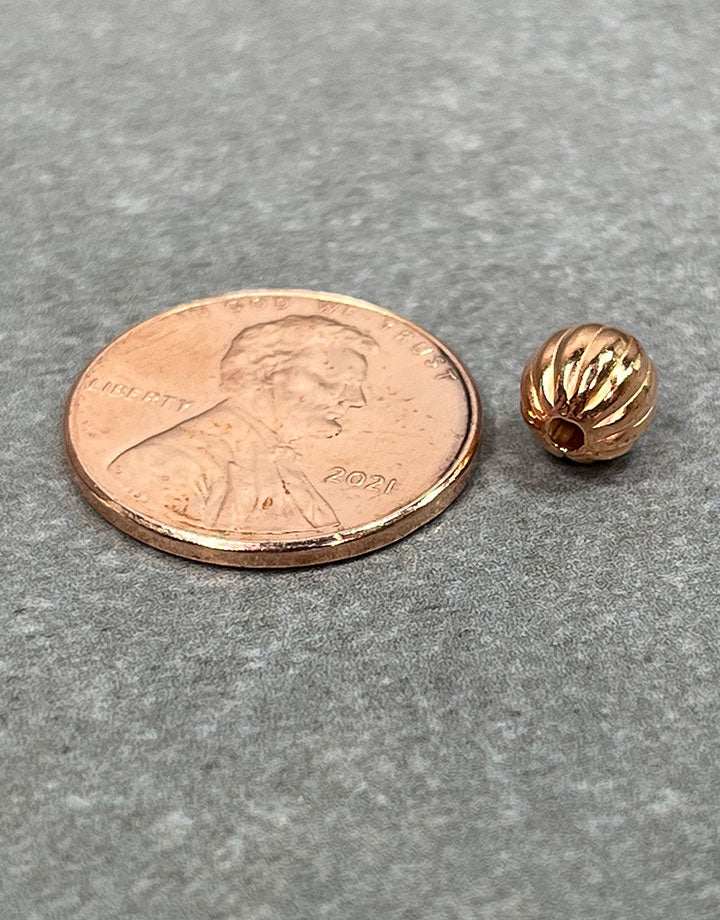 ABCU-C = Copper Corrugated Beads