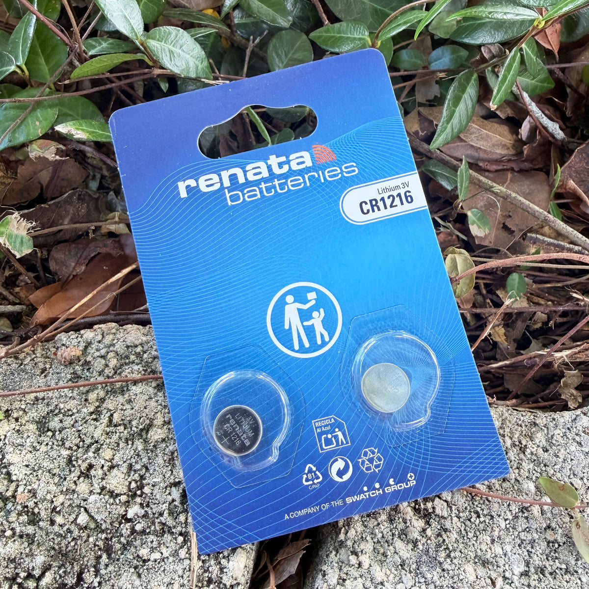 BA1216 = Battery - Renata 3v Lithium - #1216 (Pkg of 2)