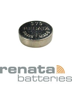 BA379 = Battery - Renata Mercury Free Watch #379 (SR521SW) (Pkg of 10)