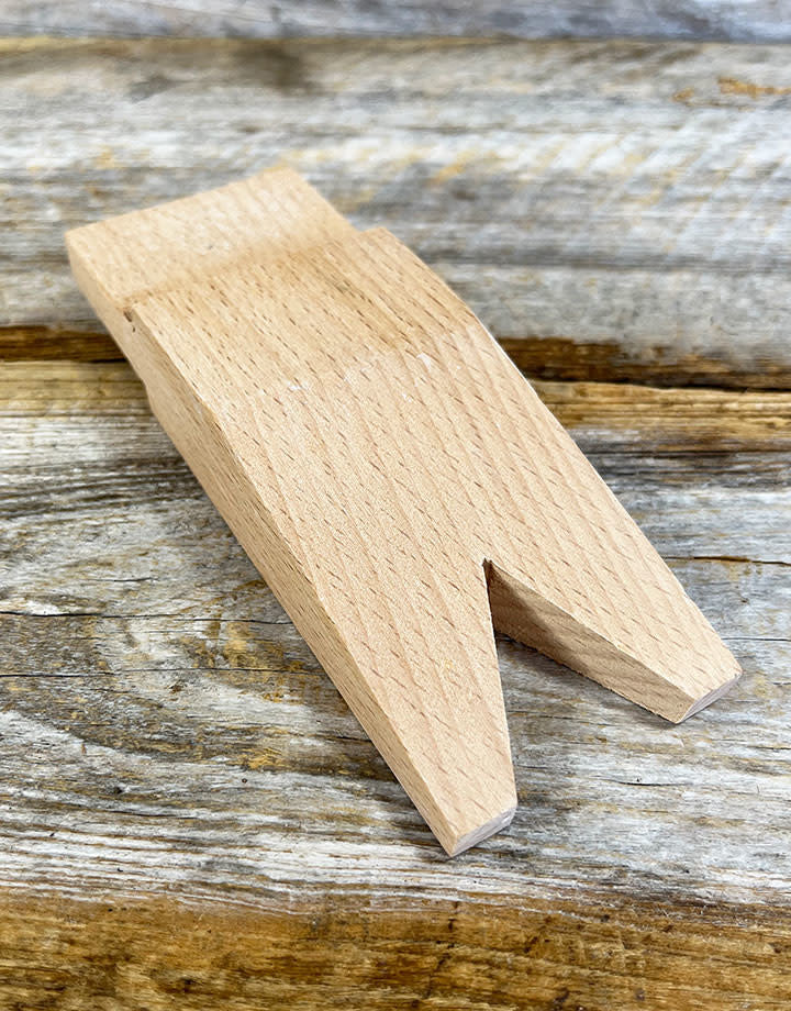 BP1038 =Wood Bench Pin with V-Slot