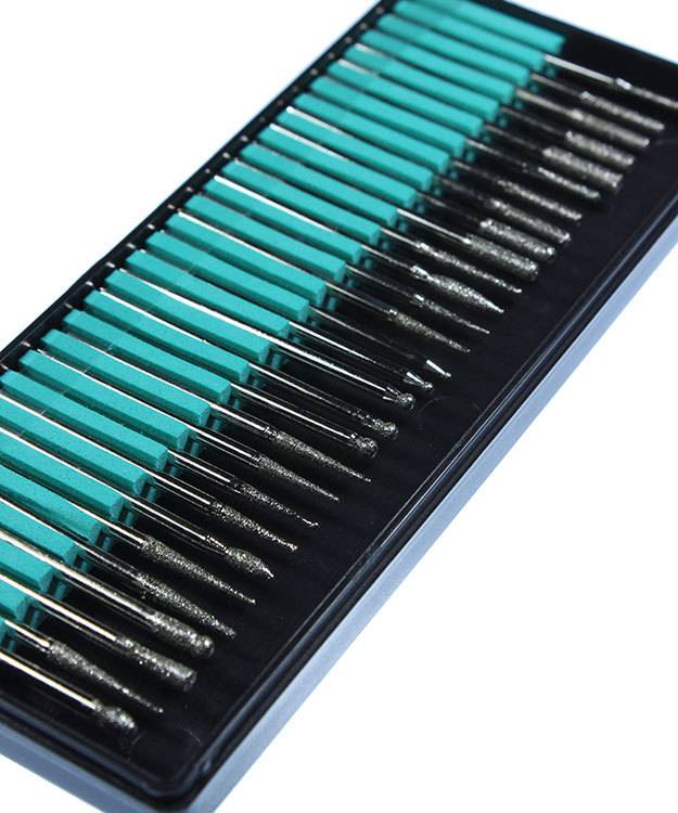 BR16060 = Diamond Bur Set 30pcs Small 46 Grit