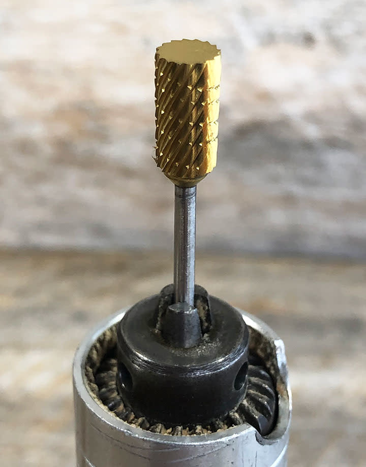 BR1983T = Cylinder Carbide Bur Coarse Cut - Titanium Nitride