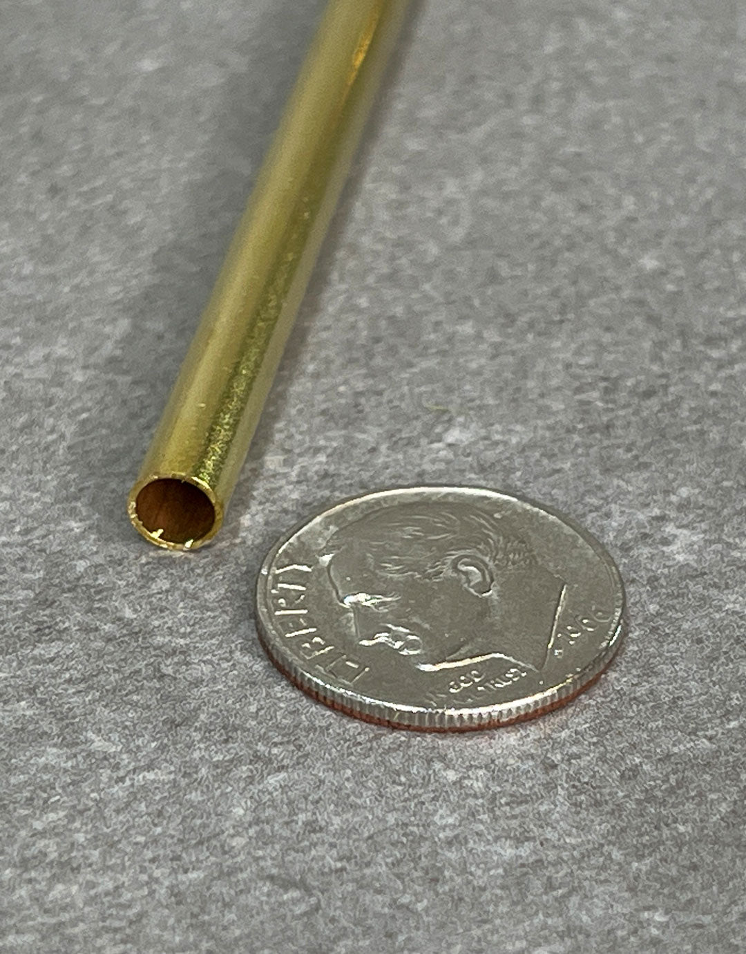 BRT0X = Yellow Brass Round Tubes 12" long **Choose Size**