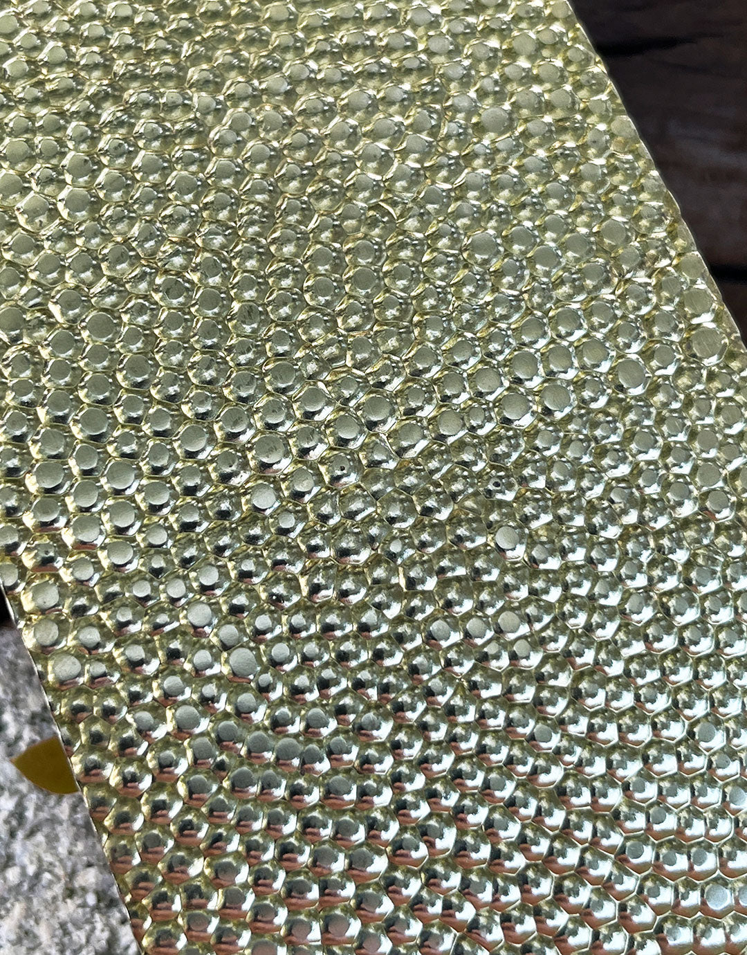 BSP201 "Hammered 1" Patterned Brass Sheet 2-1/2" Wide