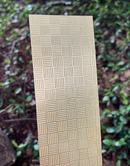 XSP225 = Pattern Metal Sheet "Striped Squares" 2-1/2" wide 24ga