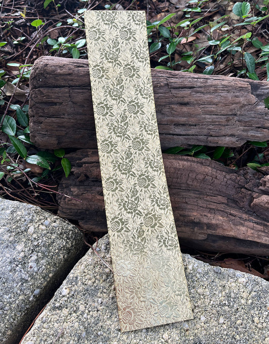 BSP243 "Rose" Patterned Brass Sheet 2-1/2" Wide