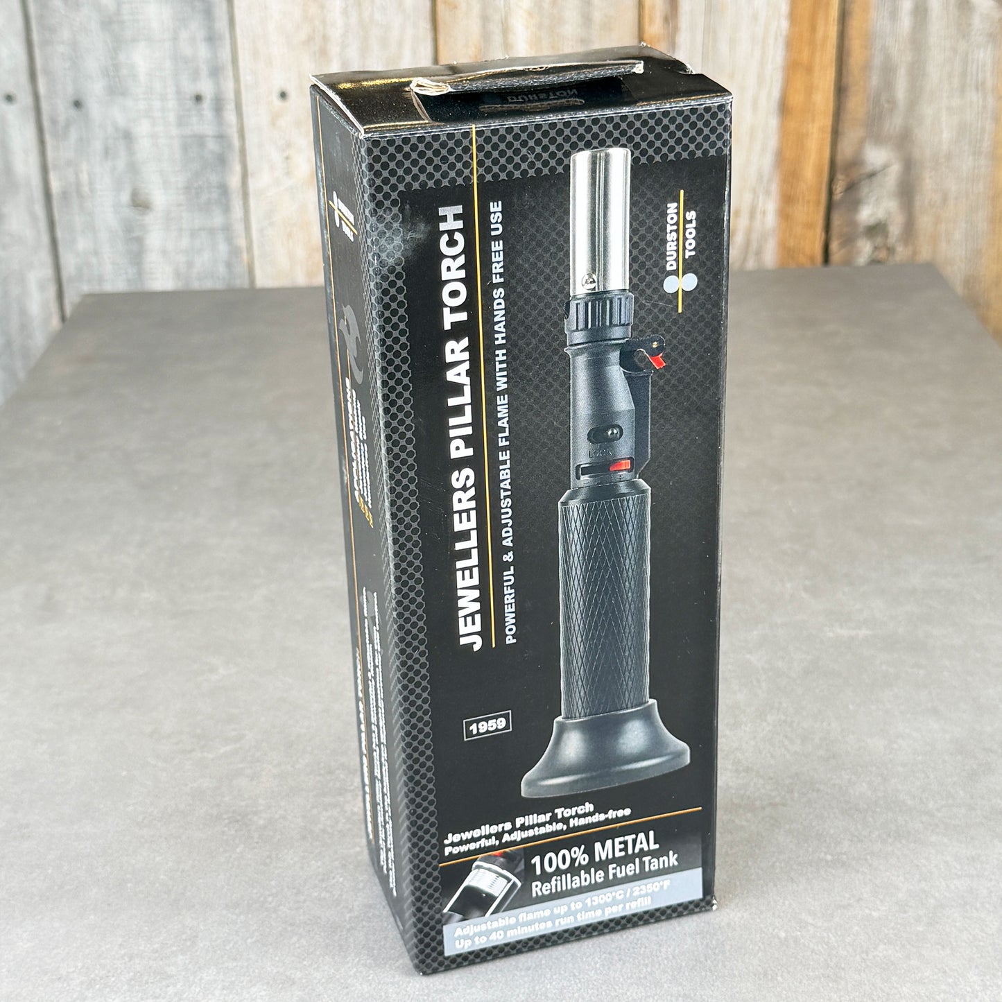 BT1959 = Durston 1959 Jewelers Pillar Torch