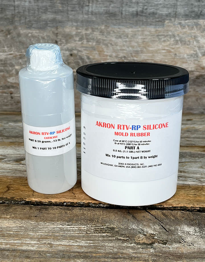 CA595 = Akron RTV-RP 2-Part Clear Silicone Mold Compound 1.1lb