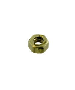 CCBR4001 = Brass Hex Nut for 0.047" SCREW (Size #00) (Pkg of 6)