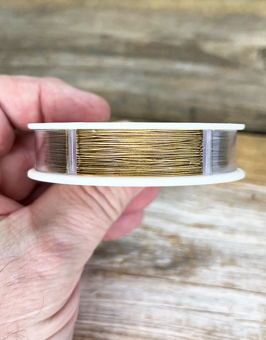 CD41918G-100 = Beadalon 19 .018'' Gold Color 100ft Spool