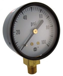 CL303-01 = Pressure Gauge for Hoffman JEL3 Steam Cleaner (#026149)
