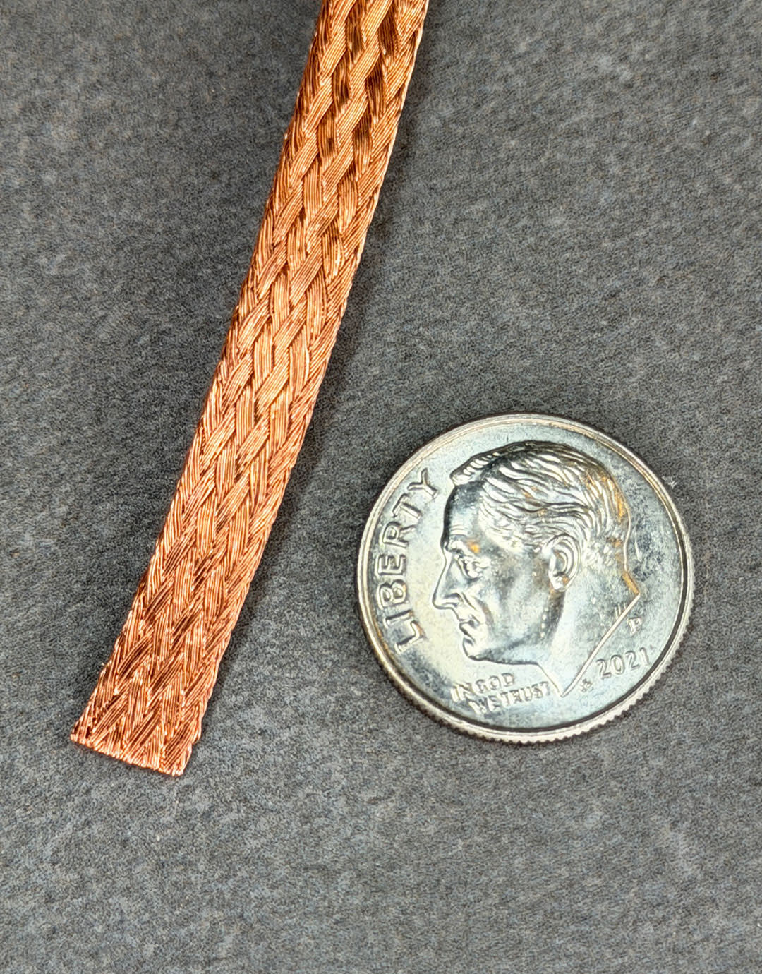 CPW111 = Copper Pattern Wire *Braided* (6.4 x 0.5mm) = 1ft