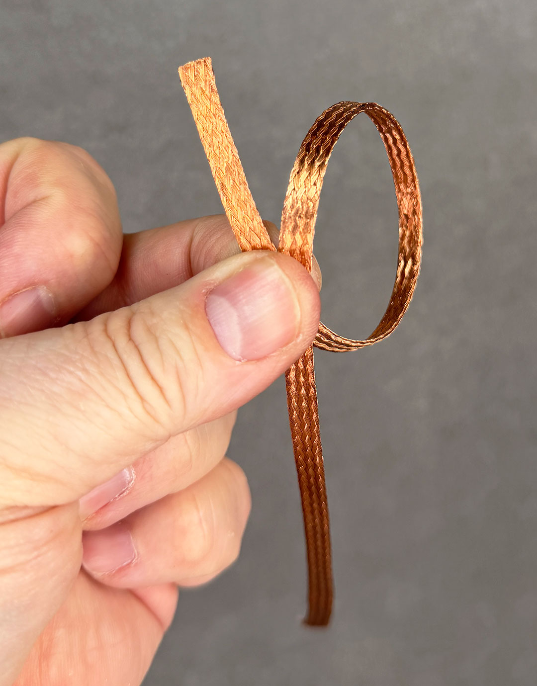 CPW111 = Copper Pattern Wire *Braided* (6.4 x 0.5mm) = 1ft