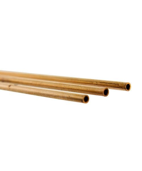 CRT02 = Round Copper Tubing 12'' long x 3/32'' OD (Pkg of 3)