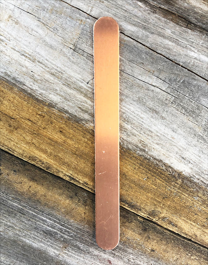 CS16R-6x5/8 = Bracelet Blank Copper 16ga, 6" x 5/8" (Pkg of 6)