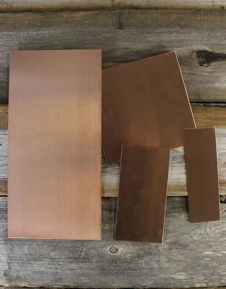 CS22 = Copper Sheet & Strips 22ga (Choose Size)