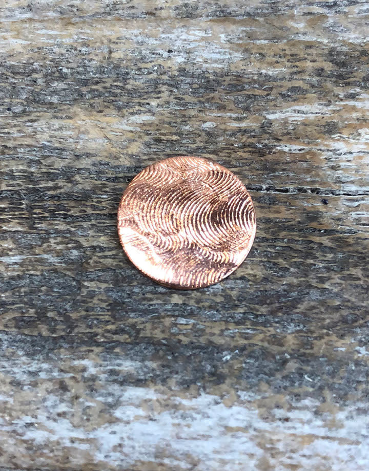CSP654-1/2 = Pattern Copper Disc 1/2" x 24ga "Cloud" (Pkg/6)