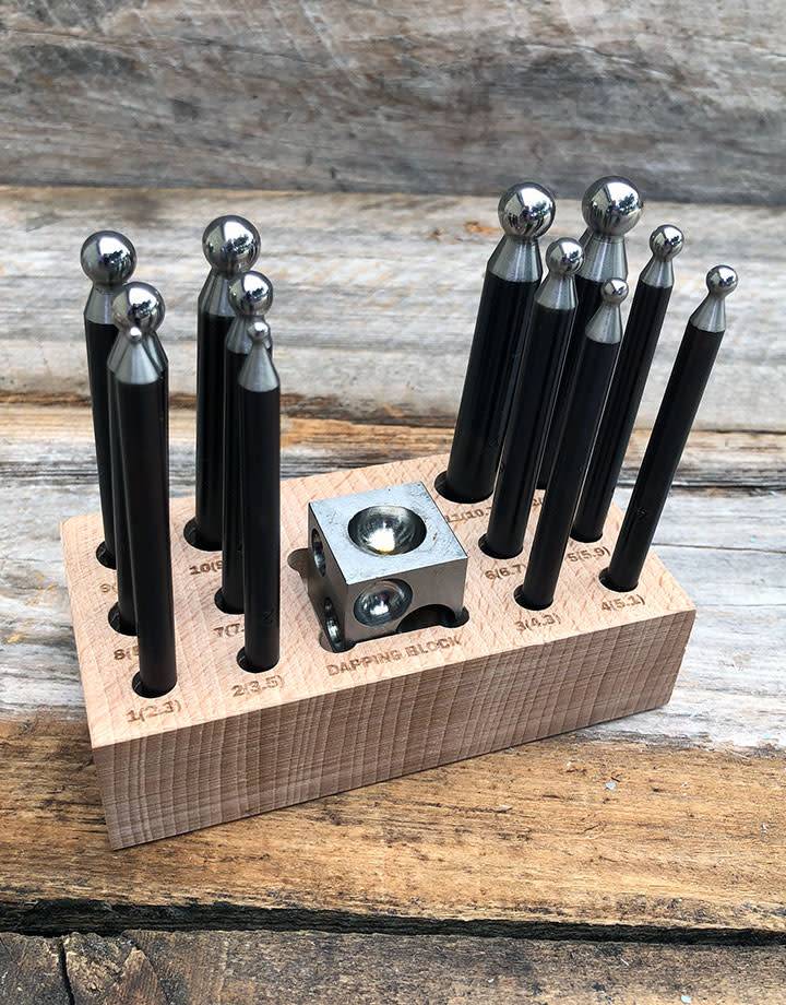 DA9414 = Mini Dapping Set with Block and 12 Punches