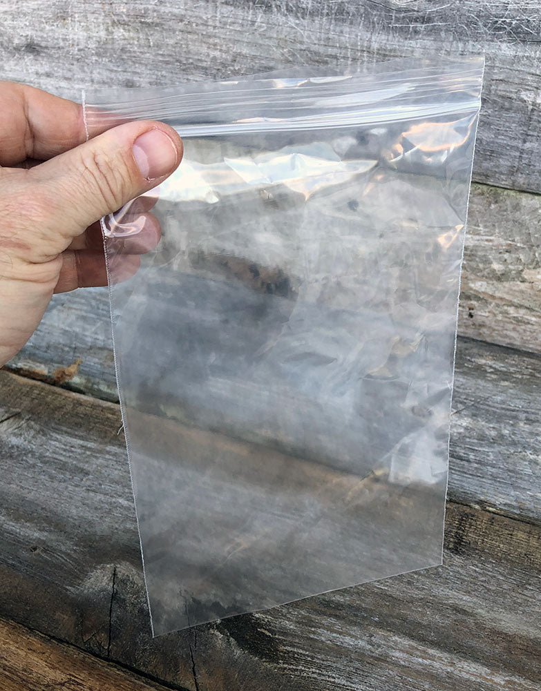Recloseable Plastic Bags (Choose Size)