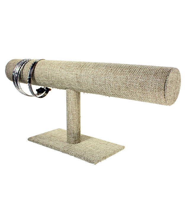 DBR3198 = Light Weight Burlap Bracelet T Bar 12''W x 5'' W
