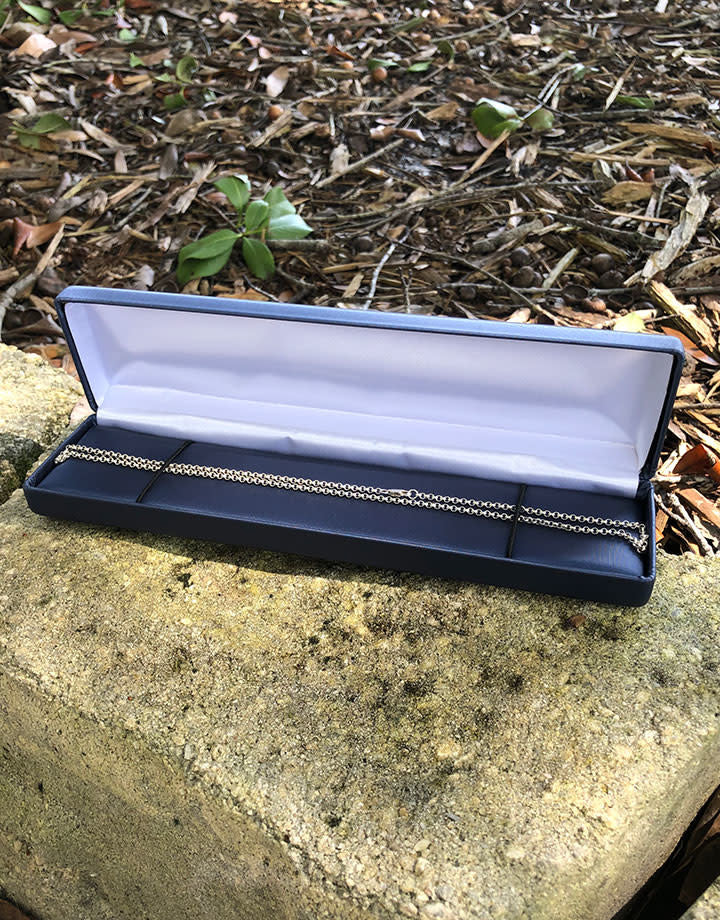 DBX1715 = Blue Satin Bracelet / Watch Box