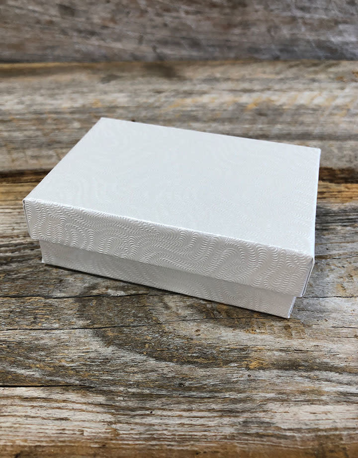 DBX2832W = BOXES - COTTON FILLED WHITE 3-1/4'' x 2-1/4'' x 1'' CASE 100