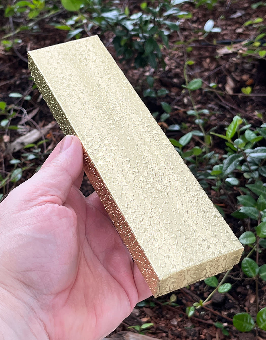 DBX2882G = Cotton Filled Box Gold Foil 8'' x 2'' x 1'' (Case of 100)