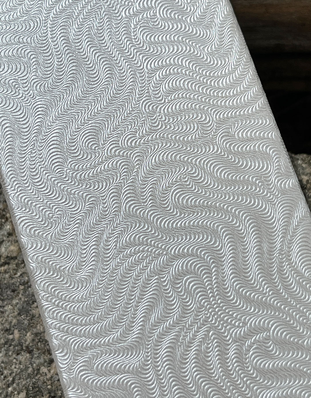 DBX2882W = Cotton Filled Box White Swirl 8'' x 2'' x 1'' (Case of 100)