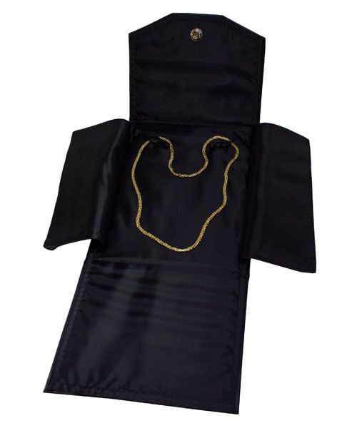 DBX2904B = FOLDER - LEATHERETTE CHAIN FOLDER (BLACK/BLACK)