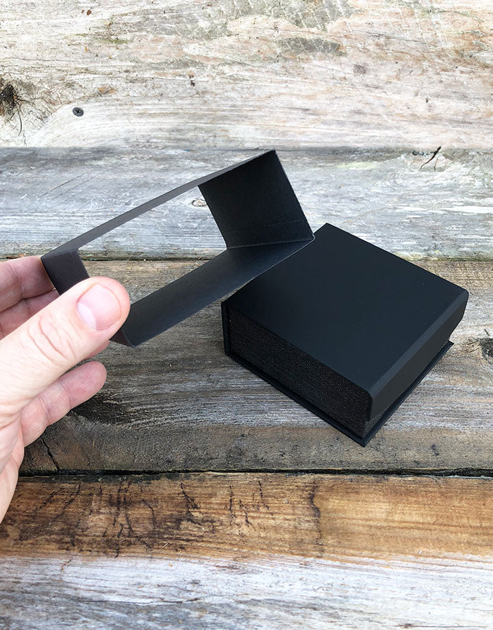 DBX4251 = Deluxe Magnetic Black/Silver Combination Box 3-3/8" x 3-3/8" (Each)