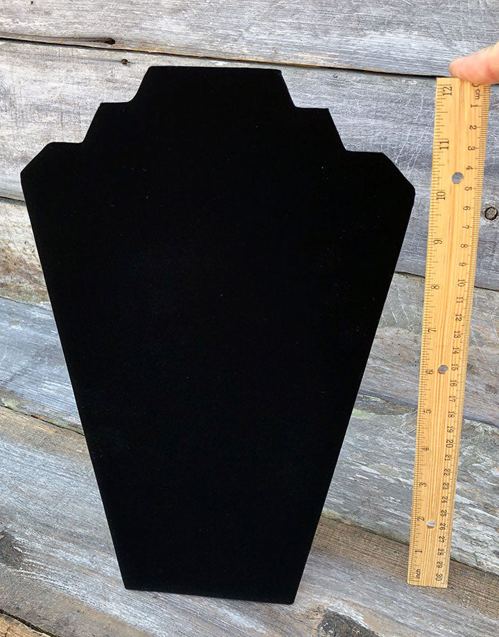 DCH1601 = Value Velvet Padded Necklace Easel 12"H