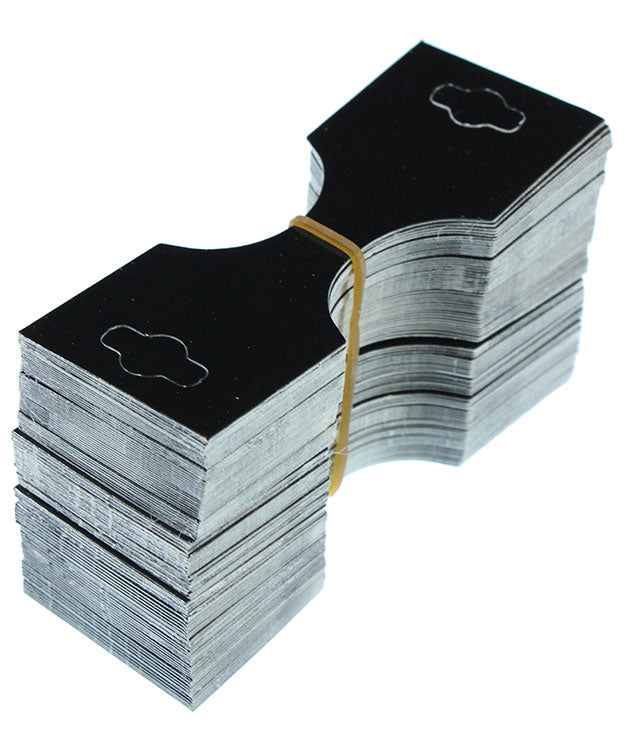DCO700 = Necklace/Bracelet Hanging Card 1-3/8'' x 1-3/4'' Black (Pkg of 500)