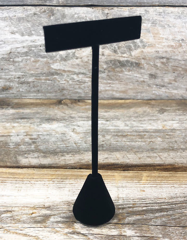 DER1254 = black-velvet Earring Display 5-1/2'' high (Pkg of 3)