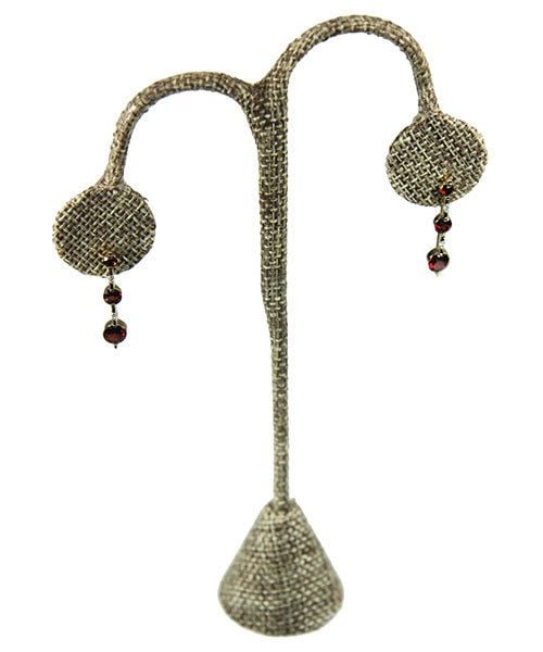 DER3249 = Burlap Earring Display 6-1/4'' high (Pkg of 3)