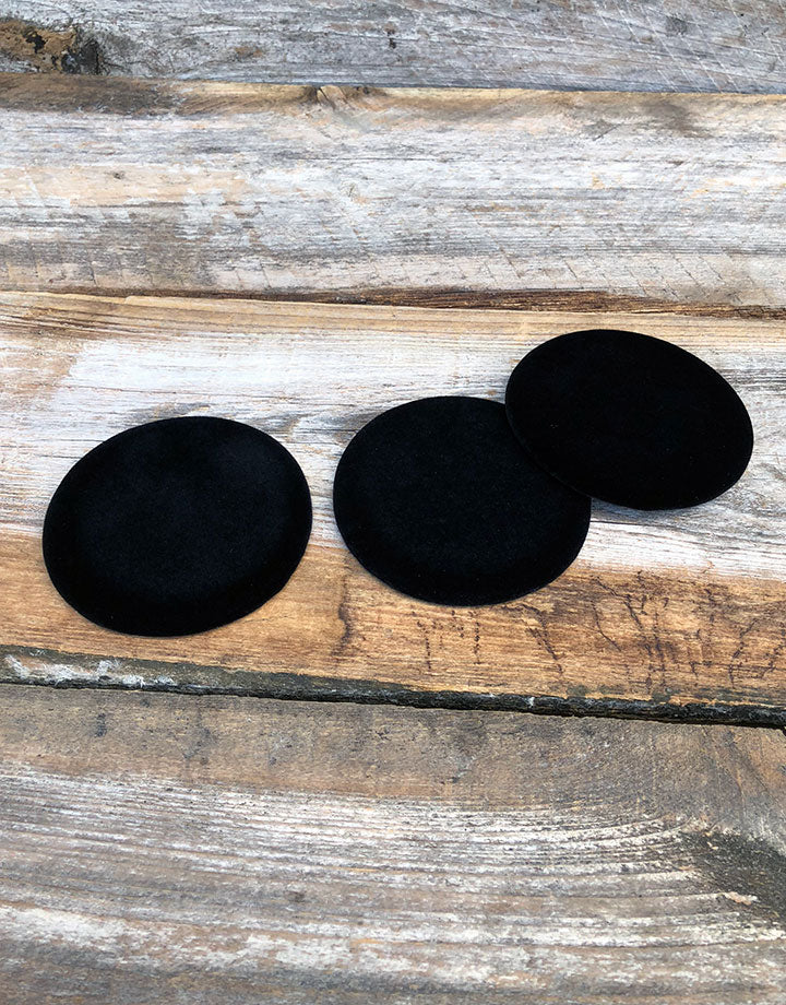 DIS1315 = Value Velvet Round Display Pad 3'' (Pkg of 3)