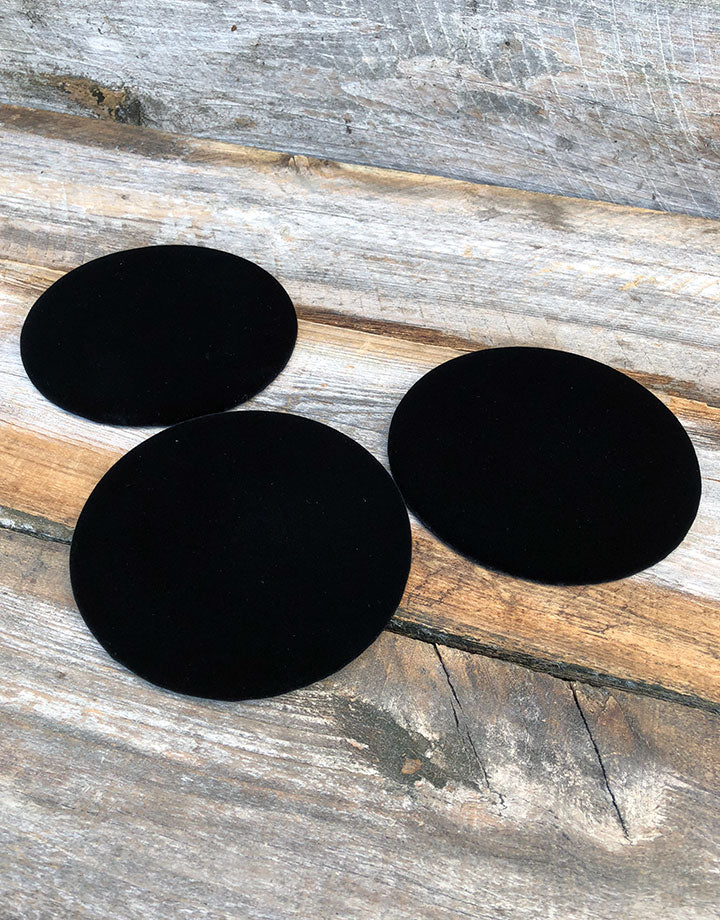 DIS1316 = Value Velvet Round Display Pad 5'' (Pkg of 3)